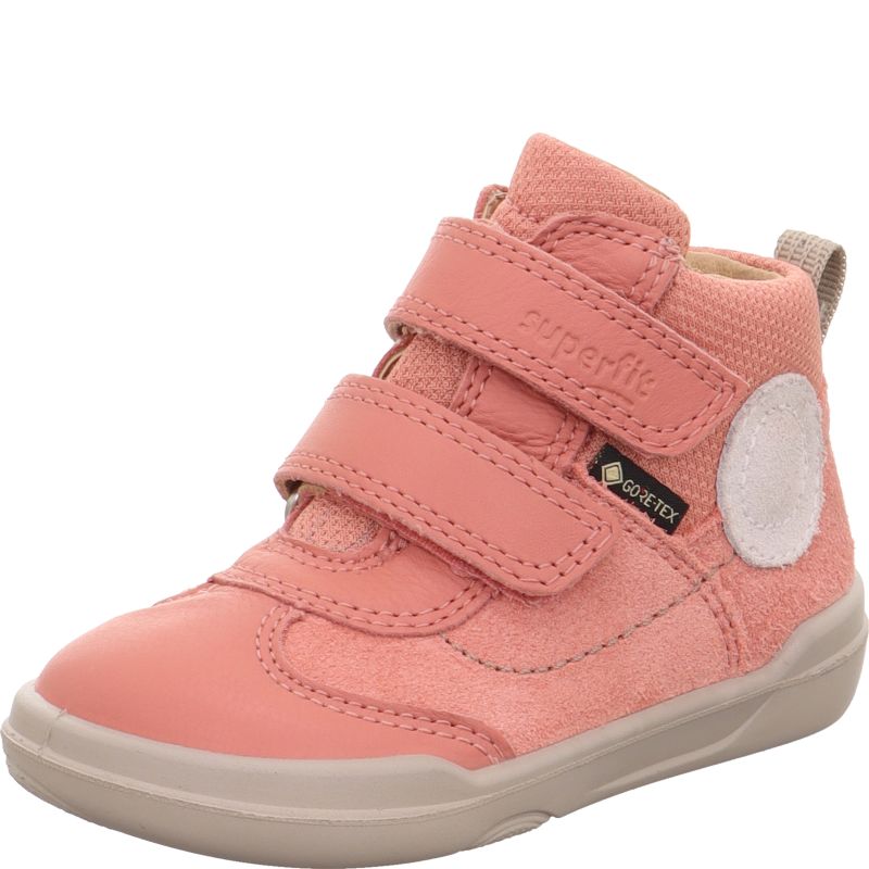 Superfit SUPERFREE Unisex | Girls Sneakers high - Material: Leather/Textil in Rose