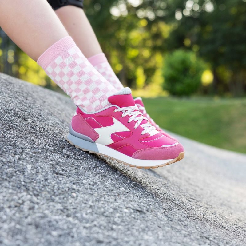Superfit DASH Sneakers low - Material: Leder/Sonstiges Material/Texti in Pink