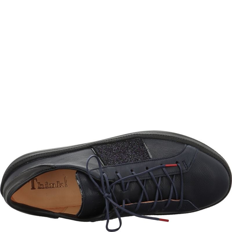 Think KUMI Woman Sneakers low - Material: Leather in Blue