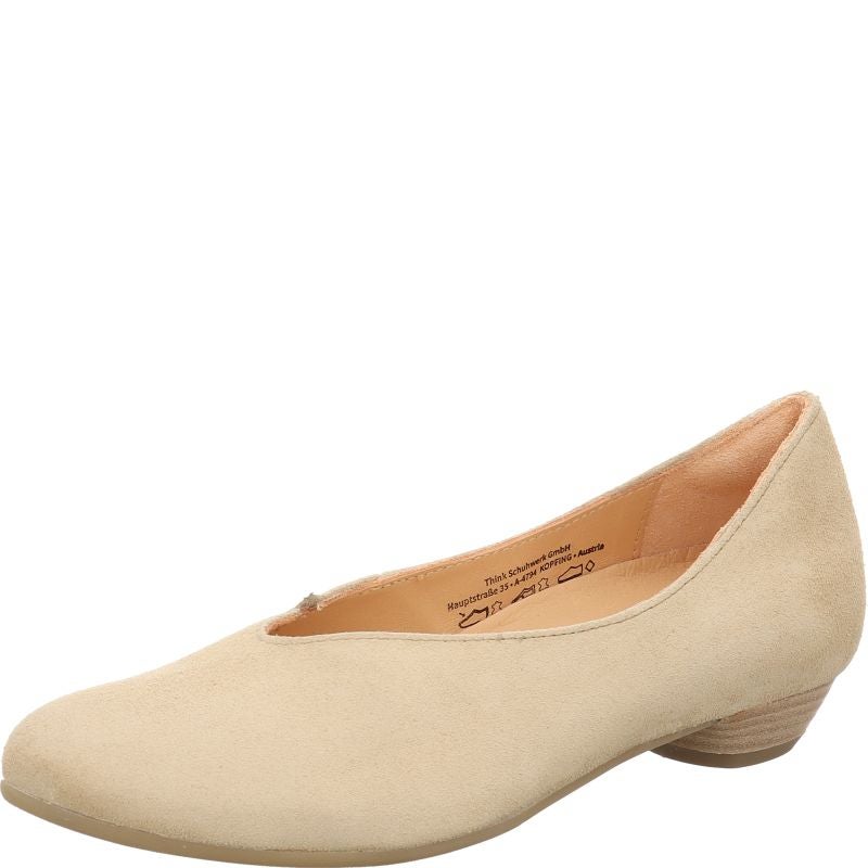 Think GRACE Woman Pumps - Material: Leather in Beige