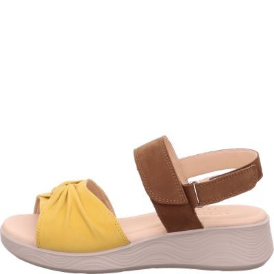 Legero SWING Damen Sandale - Material: Leder in Gelb