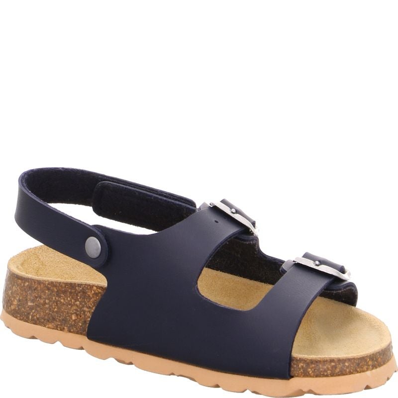 Superfit FUSSBETTPANTOFFEL Unisex, Boys Sandal - Material: Sonstiges Material in Blue