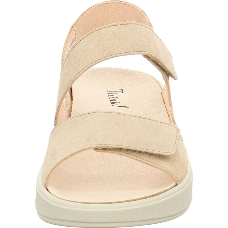 Think MEGGIE Woman Strap sandal - Material: Leather in Beige