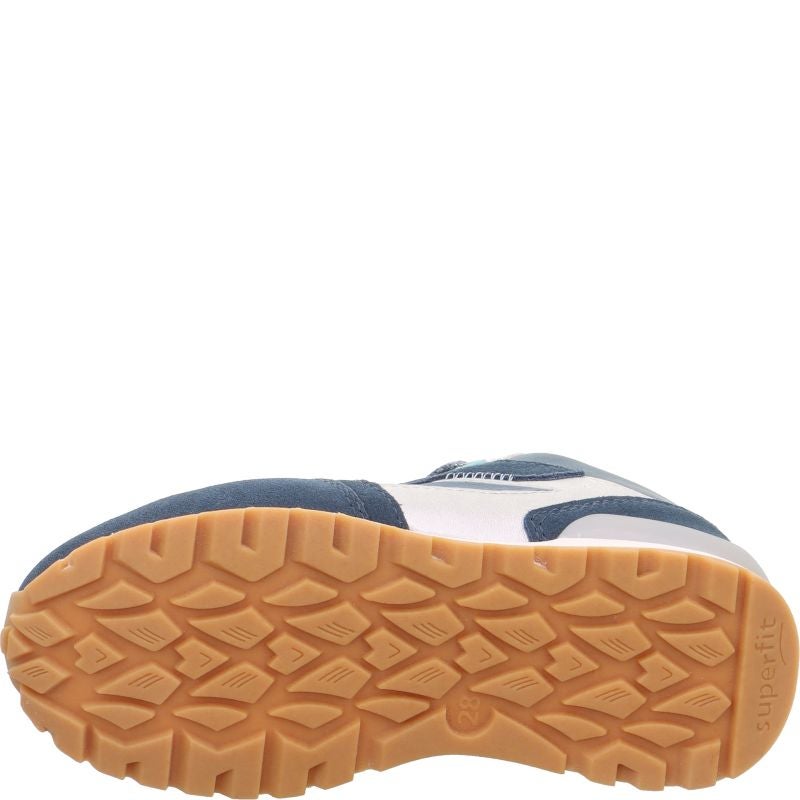 Superfit DASH Girls Sneakers high - Material: Leder/Sonstiges Material/Texti in Blue