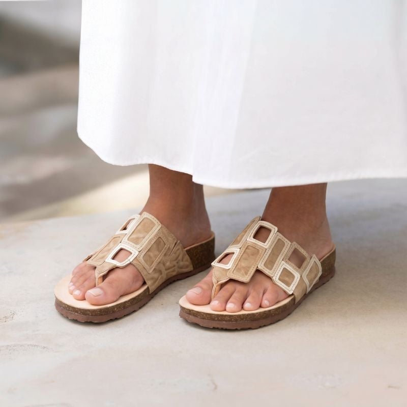 Think JULIA DAMEN Woman Mules - Material: Leather in Beige