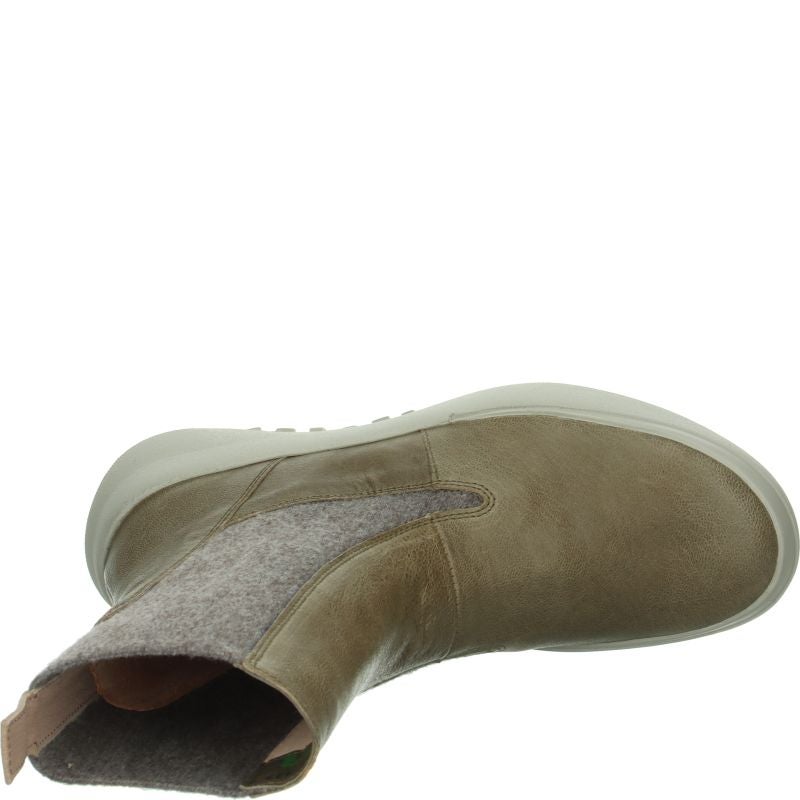 Think KUSABI Woman Ankle boot - Material: Leather in Grey