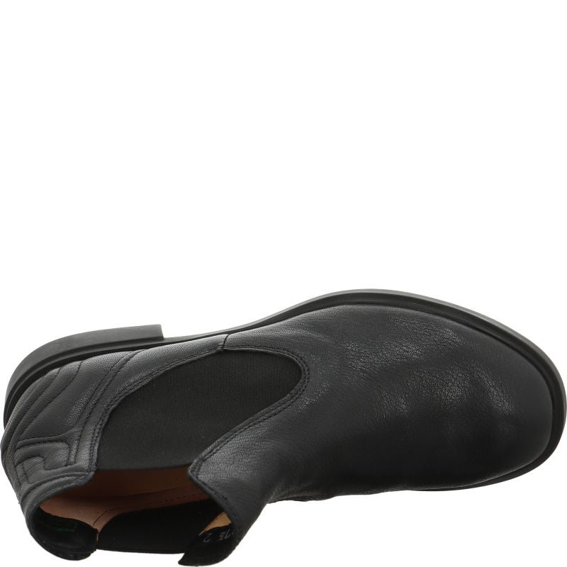 Think! NINA Damen Chelsea Boots - Material: Leder in Schwarz