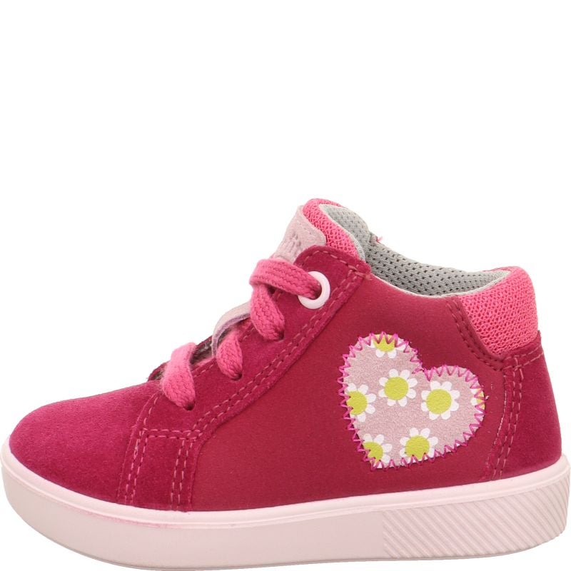 Superfit SUPIES Girls Sneakers high - Material: Leder/Sonstiges Material/Texti in Red