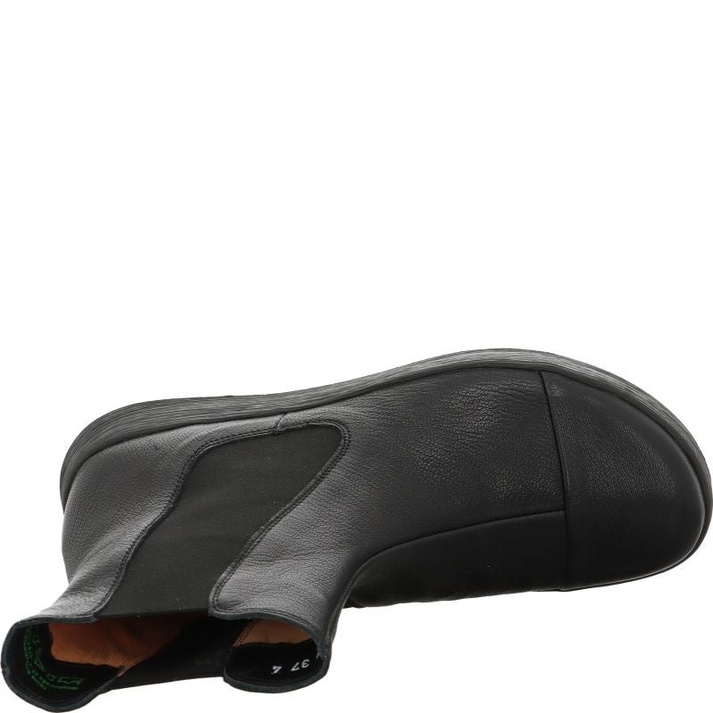 Think COMODA Woman Chelsea boot - Material: Leather in Black