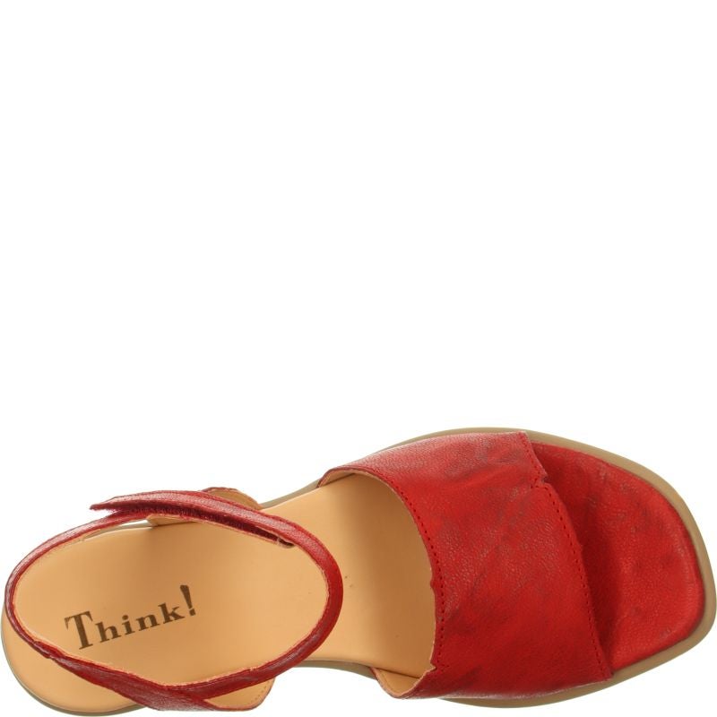 Think VIVI Woman  - Material: Leather in Red