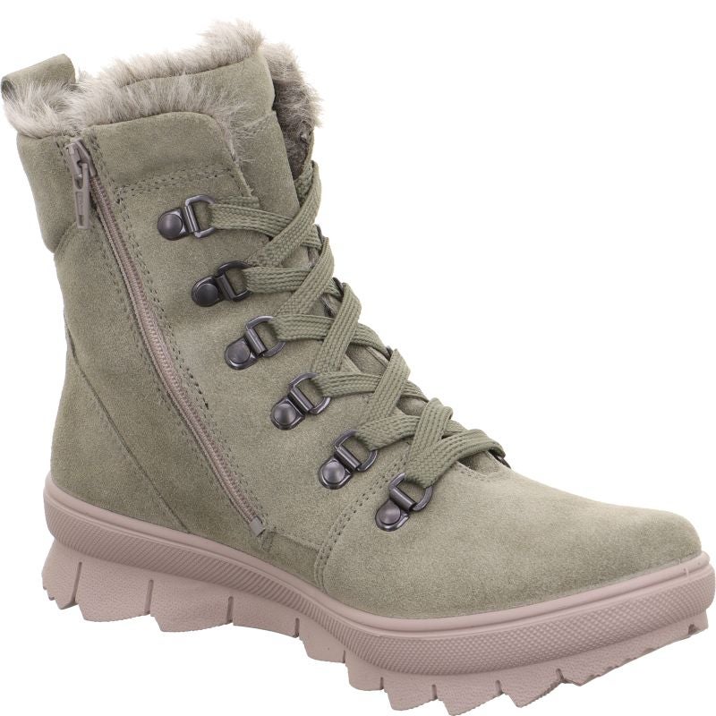 Legero NOVARA Damen Schnürboots - Material: Leder in Grün