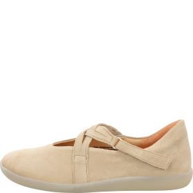 Think NATURE Woman Ballerina - Material: Leather in Beige