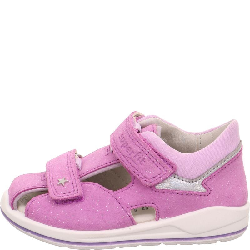 Superfit BOOMERANG Girls Sandal - Material: Leather/Textil in Purple