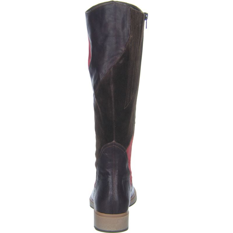 Think COGITA Woman Boot - Material: Leather in Red