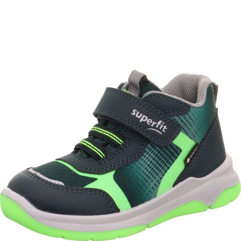 Superfit COOPER Unisex | Jungen Sneaker high - Material: Textil/Sonstiges Material in Grün