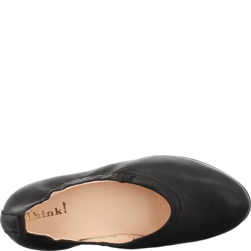 Think GUAD2 Woman Ballerina - Material: Leather in Black