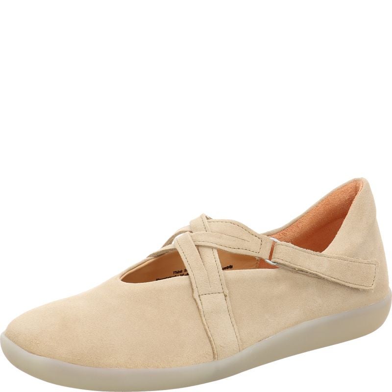 Think NATURE Woman Ballerina - Material: Leather in Beige
