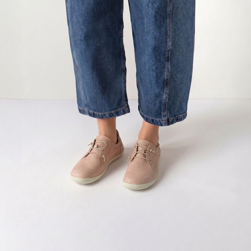 Think BLO Woman Sneakers low - Material: Leather in Rose