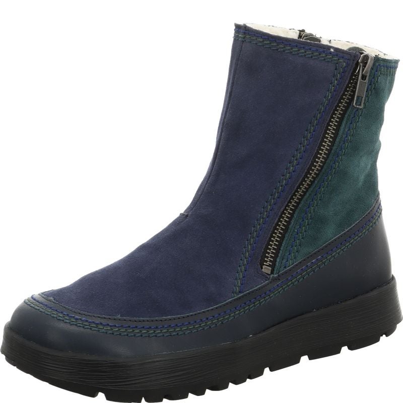 Think COMODA Woman Ankle boot - Material: Leather in Blue