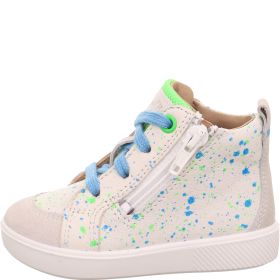 Superfit SUPIES Boys Sneakers high - Material: Leather/Textil in White
