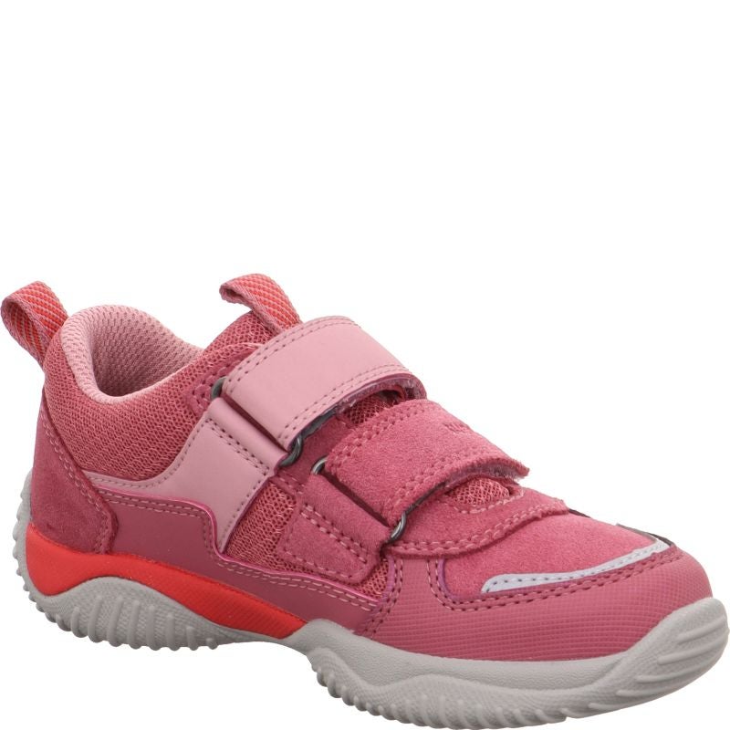 Superfit STORM Girls Sneakers low - Material: Leder/Sonstiges Material/Texti in Pink