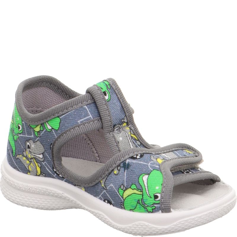 Superfit POLLY Jungen Hausschuh - Material: Textil in Grau