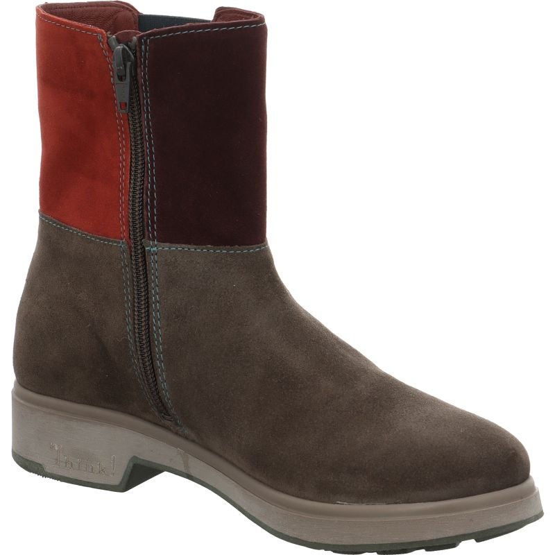 Think COGITA Woman Cheslea boot - Material: Leather in Grey