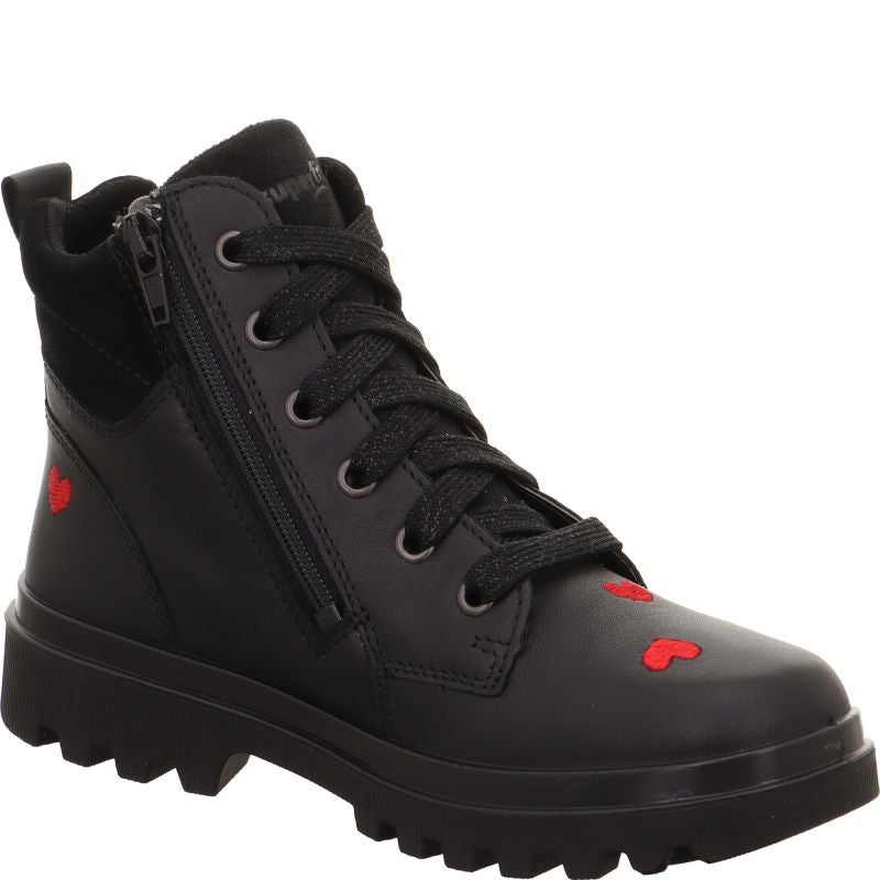 Superfit ABBY NOVA Mädchen Boots - Material: Leder/Textil in Schwarz