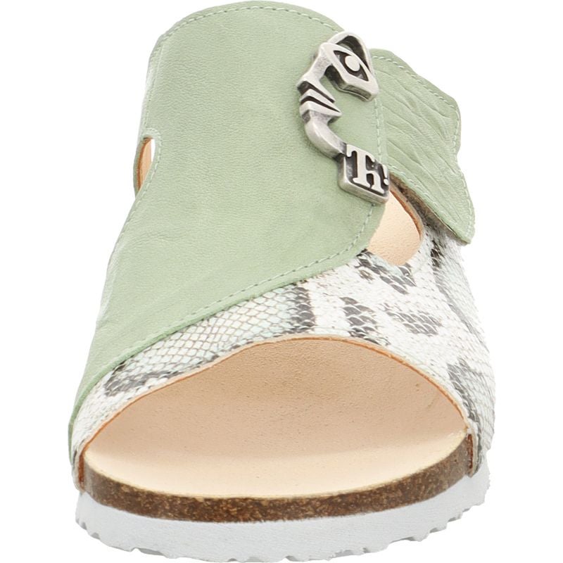 Think MIZZI DAMEN Mules - Material: Leather in Multicolored
