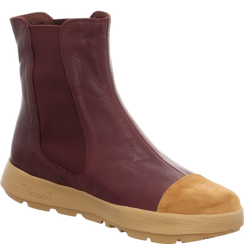 Think COMODA Woman Cheslea boot - Material: Leather in Red