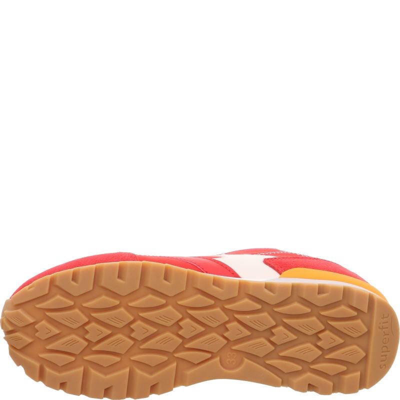 Superfit DASH Sneaker low - Material: Leder/Sonstiges Material/Textil in Rot