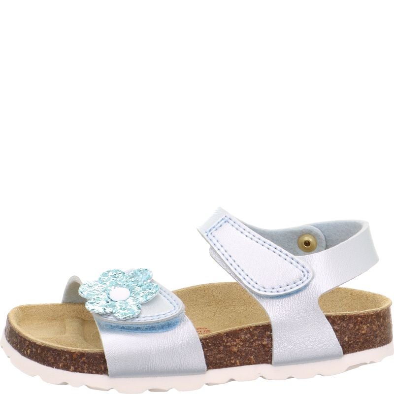 Superfit FUSSBETTPANTOFFEL Girls Sandal - Material: Sonstiges Material in Blue