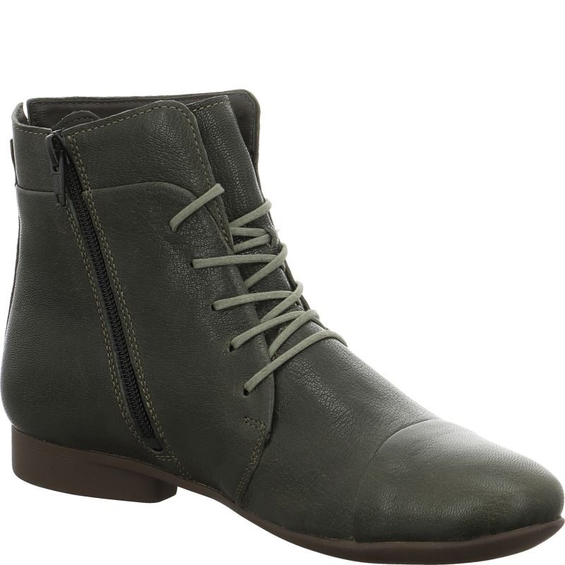 Think GUAD2 Ankle boot - Material: Leather in Olive