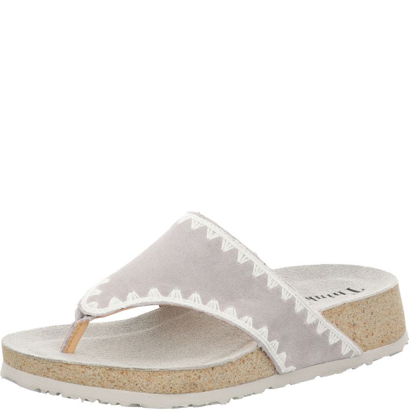 Think KOAK DAMEN Woman Mules - Material: Leather in Grey