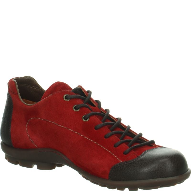 Think KONG HERREN Lace up shoe - Material: Leather in Red
