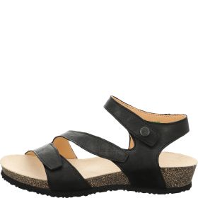 Think DUMIA Woman Strap sandal - Material: Leather in Black