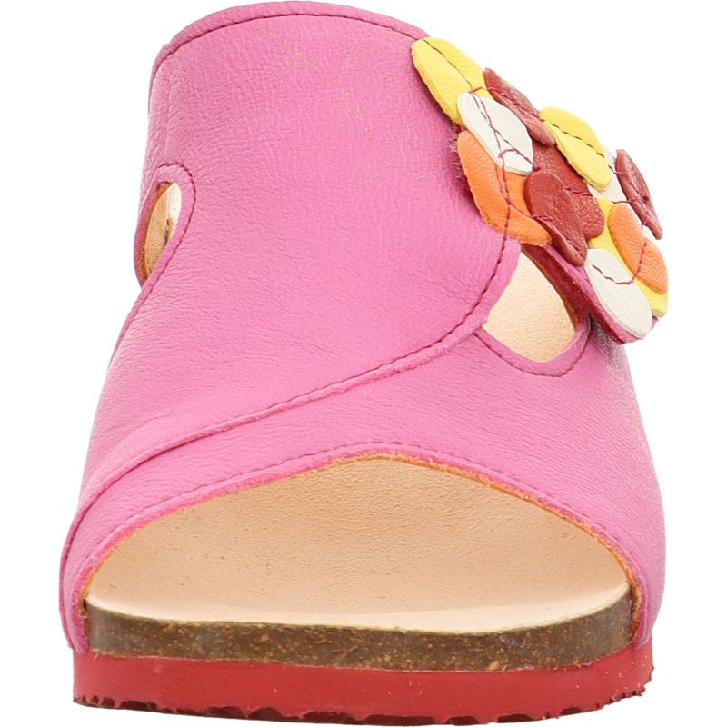 Think MIZZI DAMEN Woman Mules - Material: Leather in Pink