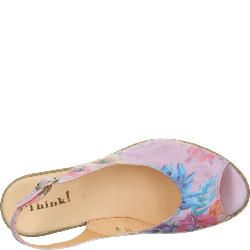 Think ZEPPA Woman Sandal - Material: Leather in Multi Colour