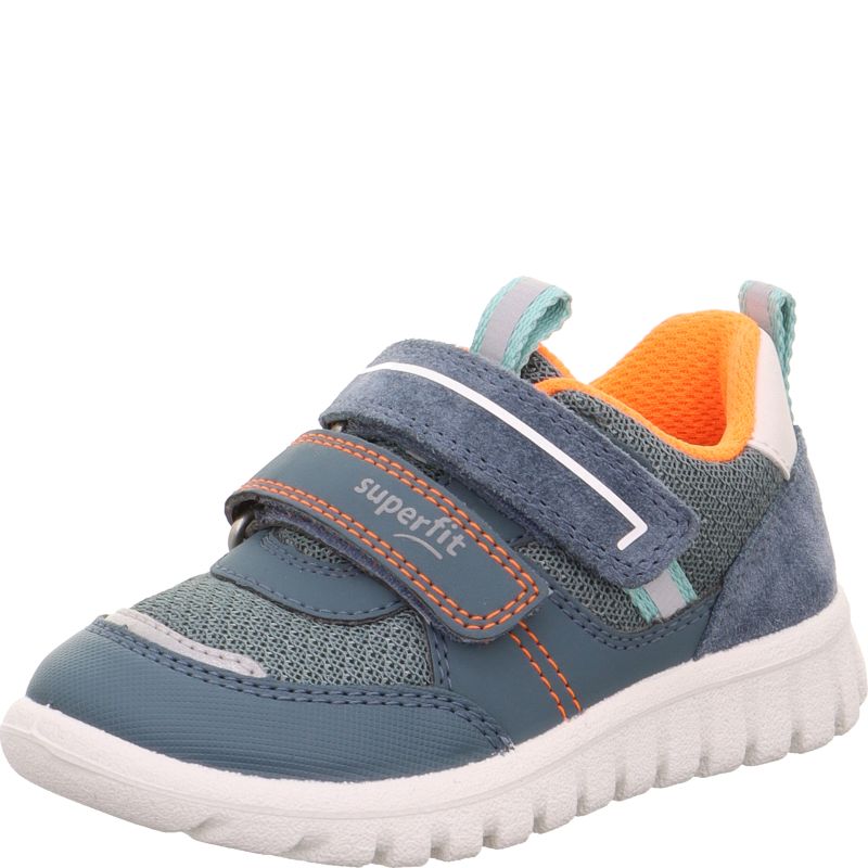 Superfit SPORT7 MINI Boys Sneakers low - Material: Leder/Sonstiges Material/Texti in Blue