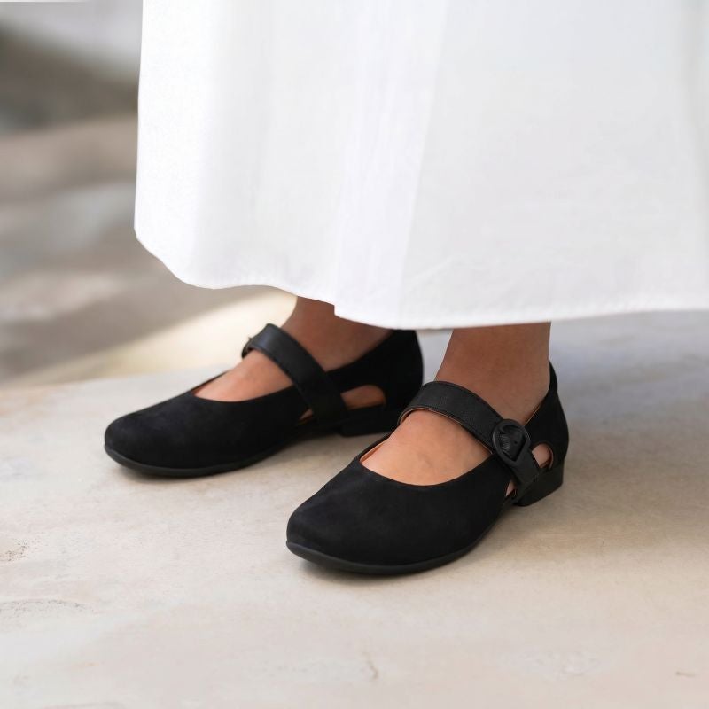 Think GUAD2 Woman Ballerina - Material: Leather in Black