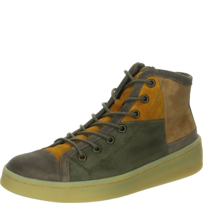 Think KUMI Woman Sneakers high - Material: Leather in Grey