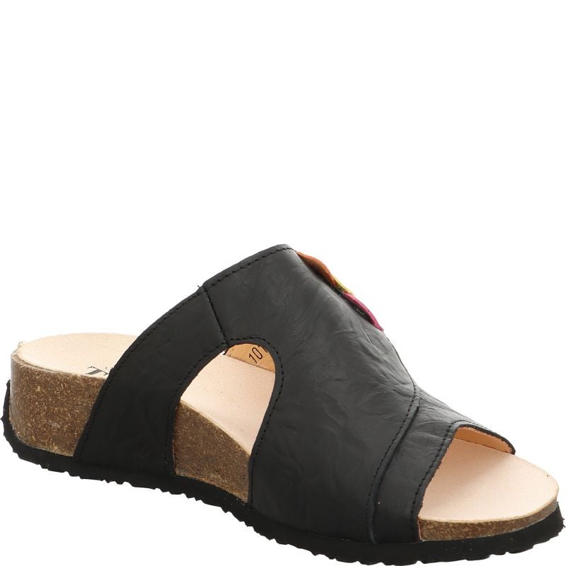 Think MIZZI DAMEN Woman Mules - Material: Leather in Black
