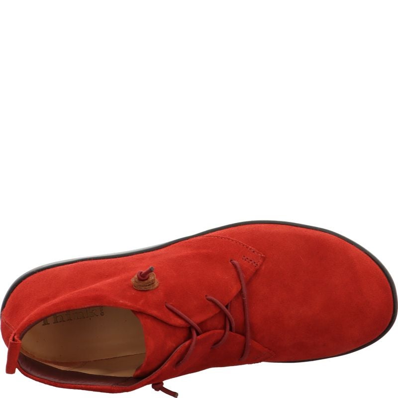 Think NATURE Woman Sneakers high - Material: Leather in Red
