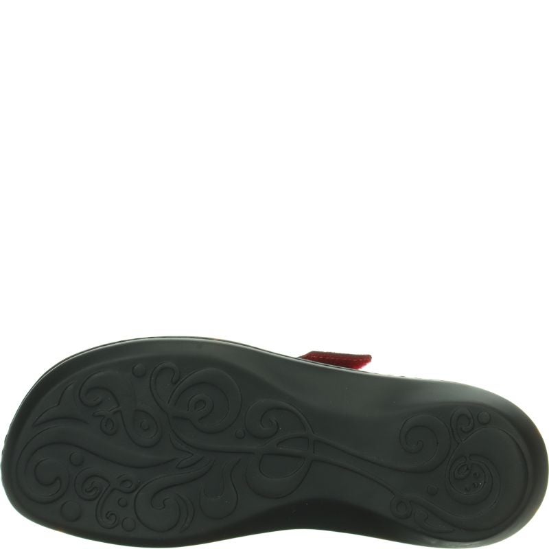Think! CAMILLA Damen Pantolette - Material: Leder in Rot