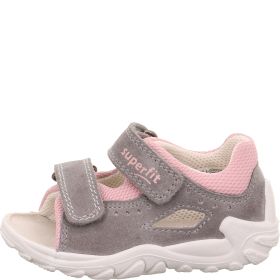 Superfit FLOW Girls  - Material: Leather/Textil in Grey
