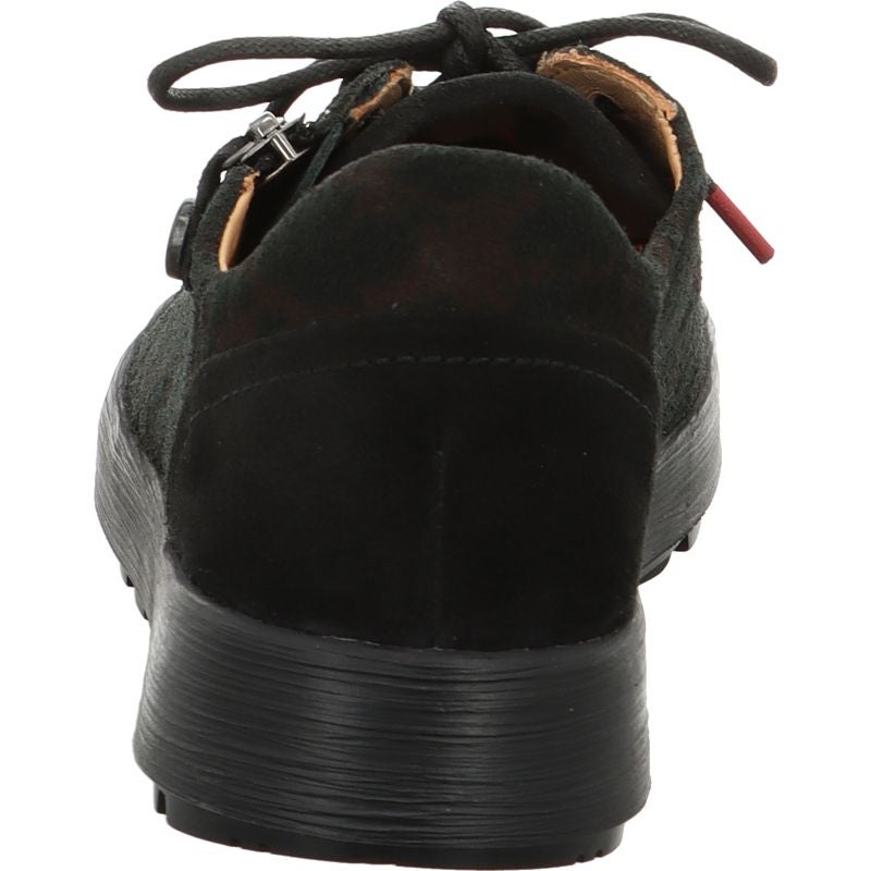 Think! COMODA Damen Schnürschuh - Material: Leder in Schwarz
