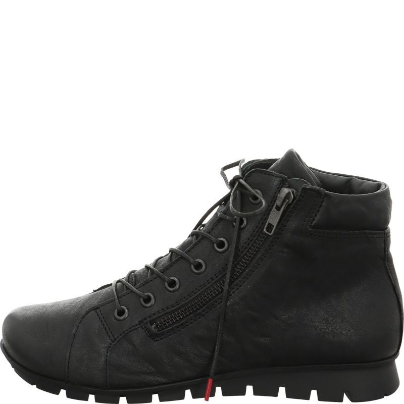 Think! MENSCHA Damen Stiefelette - Material: Leder in Schwarz