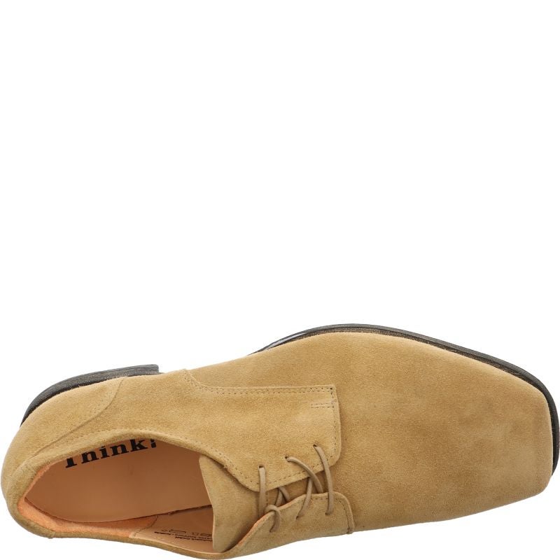 Think GURU Lace up shoe - Material: Leather in Beige