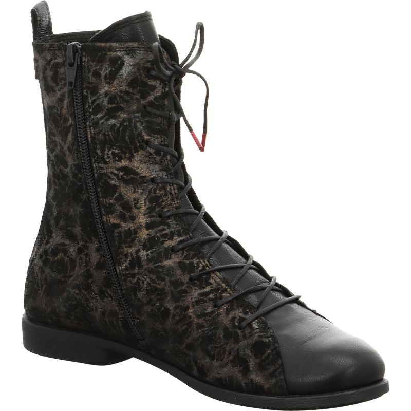 Think AGRAT Woman Ankle boot - Material: Leather in Black