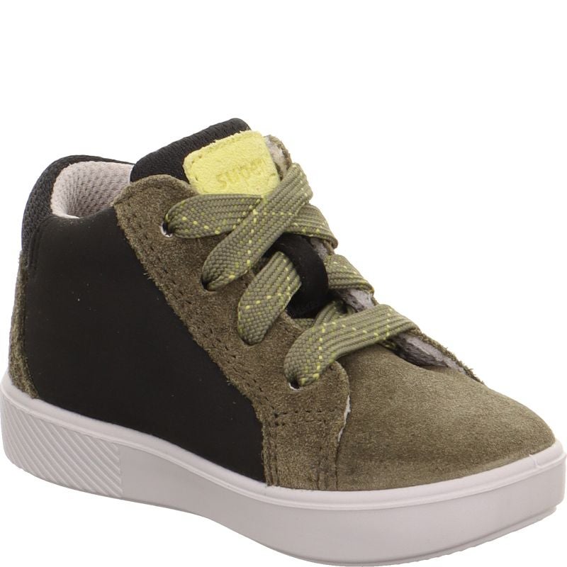 Superfit SUPIES Boys Sneakers high - Material: Leder/Sonstiges Material/Texti in Green